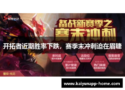 开拓者近期胜率下跌，赛季末冲刺迫在眉睫