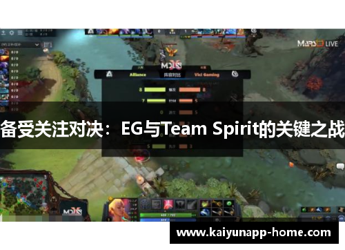 备受关注对决：EG与Team Spirit的关键之战